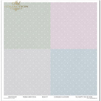 11.8" x 12.1" paper pad - Shabby chic four colours