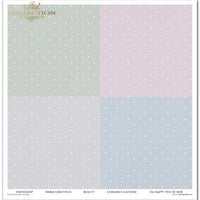 11.8" x 12.1" paper pad - Shabby chic four colours