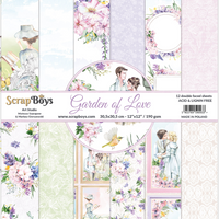 12" x 12" paper pad - Garden of Love