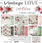 12" x 12" paper pad - Vintage Love
