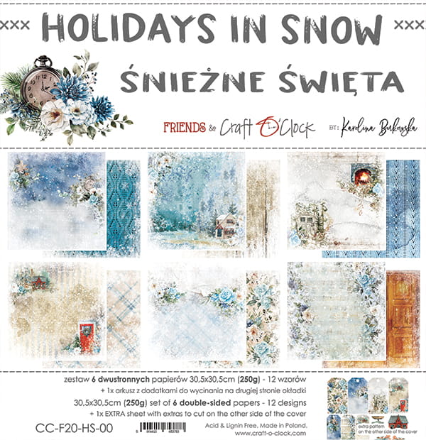 12" x 12" paper pad - Holidays in Snow