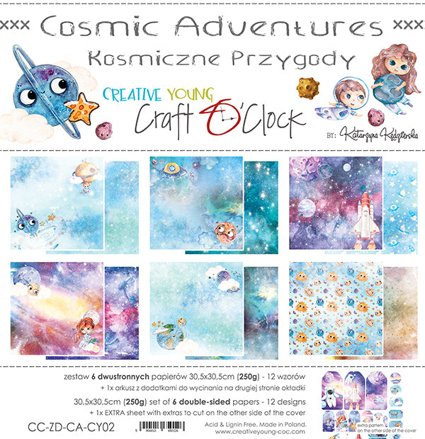 12" x 12" paper pad - Cosmic Adventures