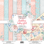 12" x 12" paper pad - Shabby Baby Girl - Crafty Wizard