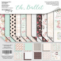 12" x 12" paper pad - Oh, Ballet - Crafty Wizard