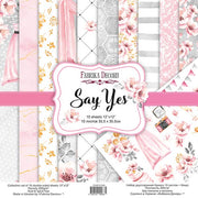 12" x 12" paper pad - Say Yes - Crafty Wizard