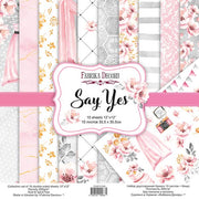 12" x 12" paper pad - Say Yes - Crafty Wizard