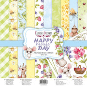 12" x 12" paper pad - Happy Mouse Day