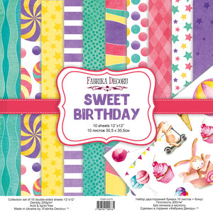 12" x 12" paper pad - Sweet Birthday - Crafty Wizard