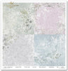 11.8" x 12.1" paper pad - Shabby chic four colours