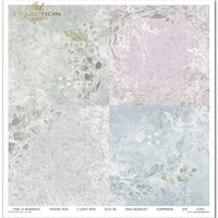 11.8" x 12.1" paper pad - Shabby chic four colours