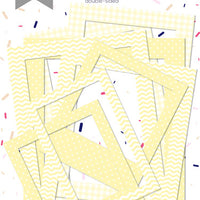 39pcs Yellow Photo Frames - Crafty Wizard