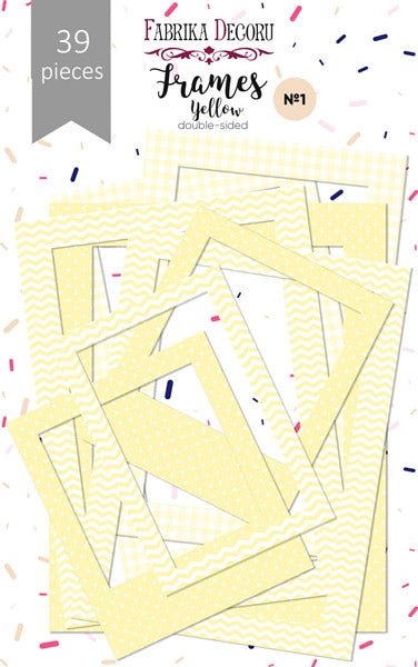 39pcs Yellow Photo Frames - Crafty Wizard