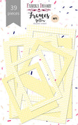 39pcs Yellow Photo Frames - Crafty Wizard