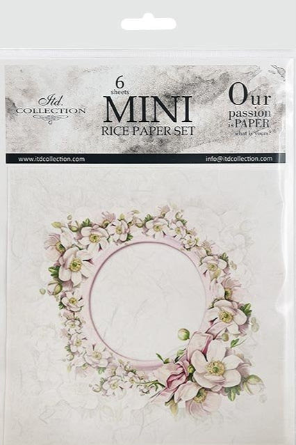 Floral  Frames - rice paper set