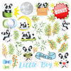 8" x 8" paper pad - My Little Panda Boy - Crafty Wizard