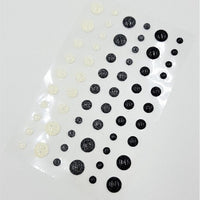 Enamel Dots - Glitter Monochrome - Crafty Wizard