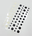 Enamel Dots - Glitter Monochrome