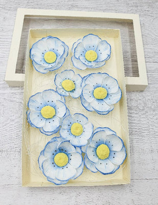 Handmade Craft foam flowers in a box