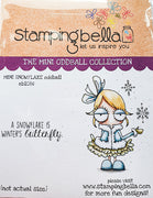 Stamping Bella  - Mini Oddball Snowflake - Rubber Stamp Set