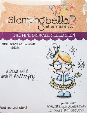 Stamping Bella  - Mini Oddball Snowflake - Rubber Stamp Set