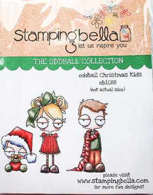 Stamping Bella  - Oddball Christmas Kids - Rubber Stamp Set