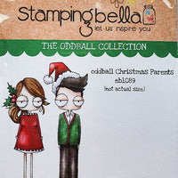 Stamping Bella  - Oddball Christmas Parents - Rubber Stamp Set