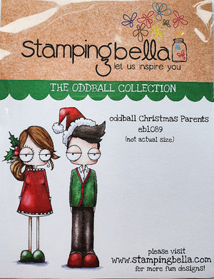Stamping Bella  - Oddball Christmas Parents - Rubber Stamp Set