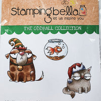 Stamping Bella  - Oddball Christmas Pets - Rubber Stamp Set