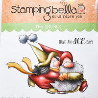 Stamping Bella - Skating Gnomes - Rubber Stamp Set