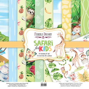 8" x 8" paper pad - Safari For Kids