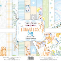 8" x 8" paper pad - Funny Fox Boy