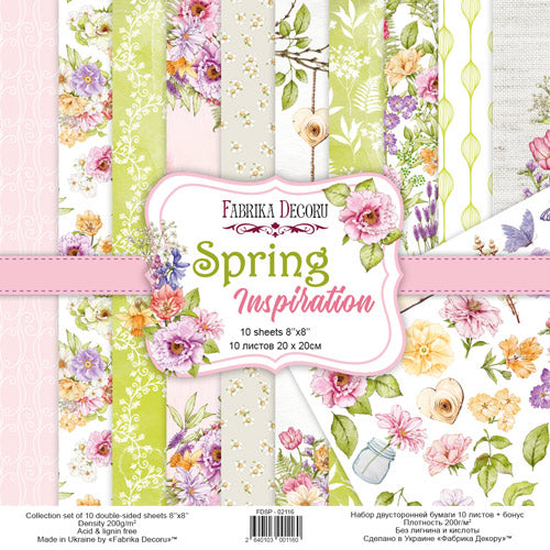 8" x 8" paper pad - Spring Inspiration