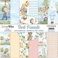 8" x 8" paper pad - Best Friends