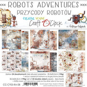 8" x 8" paper pad - Robots Adventures