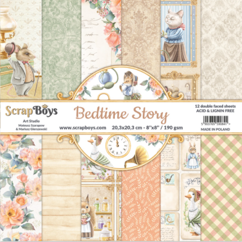 8" x 8" paper pad - Bedtime Story