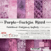 8" x 8" paper pad - Purple - Fuchsia Mood