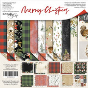 8" x 8" paper pad - Merry Christmas - Crafty Wizard