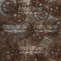 8" x 8" paper pad -  Grunge & Mechanics - Crafty Wizard