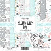 8" x 8" paper pad - Scandi Baby Boy - Crafty Wizard
