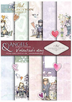 A4 Angels & Valentine's Day paper pad