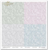 11.8" x 12.1" paper pad - Shabby chic four colours