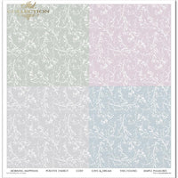 11.8" x 12.1" paper pad - Shabby chic four colours