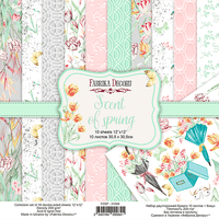 12" x 12" paper pad - Scent of Spring - Crafty Wizard