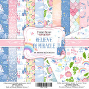 12" x 12" paper pad - Believe in miracle - Crafty Wizard