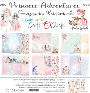12" x 12" paper pad - Princess Adventures