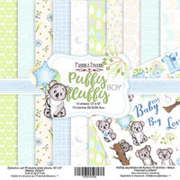 12" x 12" paper pad - Puffy Fluffy Boy - Crafty Wizard