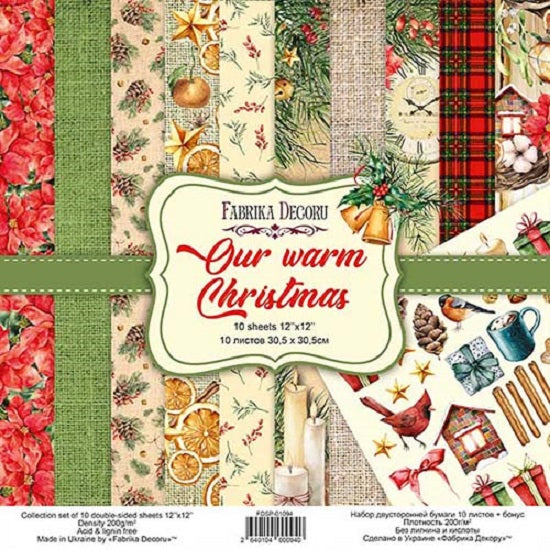 12" x 12" paper pad - Our Warm Christmas