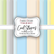 12" x 12" paper pad - Cool Stripes - Crafty Wizard