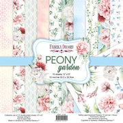 12" x 12" paper pad - Peony Garden