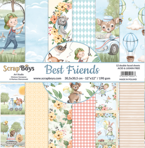 12" x 12" paper pad - Best Friends